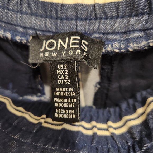 Jones New York Chambray Lyocell Pants -Size 6 - Picture 5 of 7